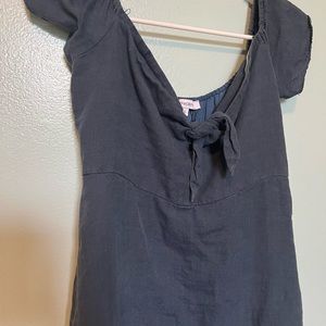 Dark denim mini dress